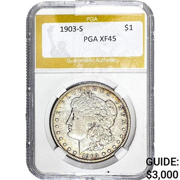 1903-S Morgan Silver Dollar PGA XF45