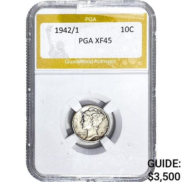 1942/1 Mercury Silver Dime PGA XF45