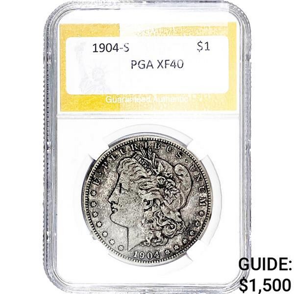 1904-S Morgan Silver Dollar PGA XF40