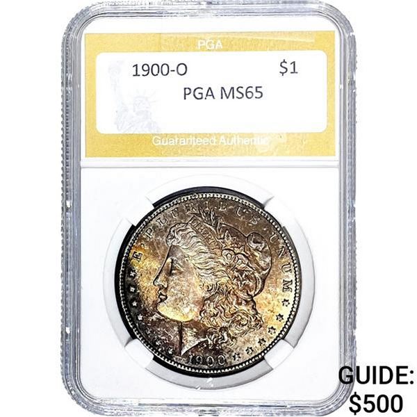 1900-O Morgan Silver Dollar PGA MS65