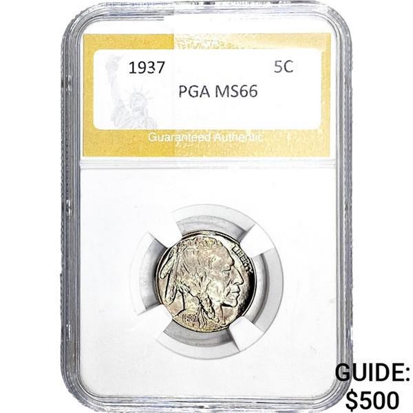 1937 Buffalo Nickel PGA MS66
