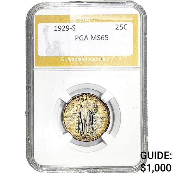1929-S Standing Liberty Quarter PGA MS65
