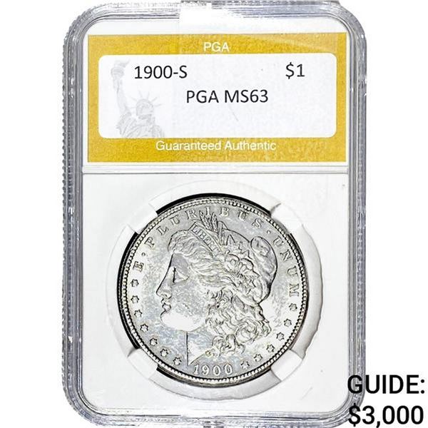 1900-S Morgan Silver Dollar PGA MS63