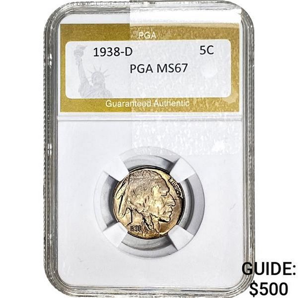 1938-D Buffalo Nickel PGA MS67