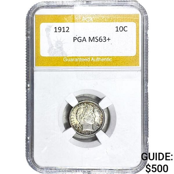 1912 Barber Dime PGA MS63+