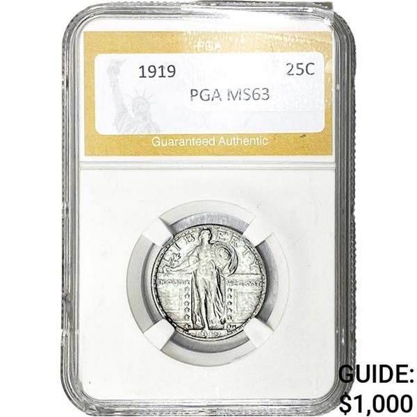 1919 Standing Liberty Quarter PGA MS63