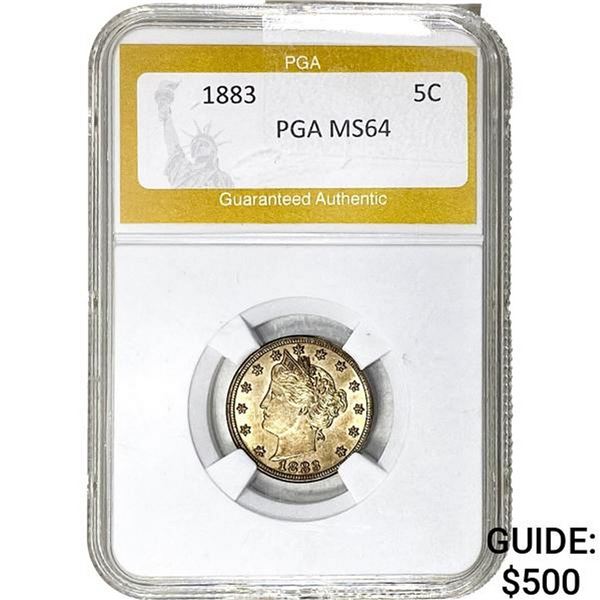1883 Liberty Victory Nickel PGA MS64