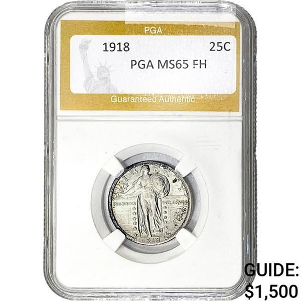 1918 Standing Liberty Quarter PGA MS65 FH