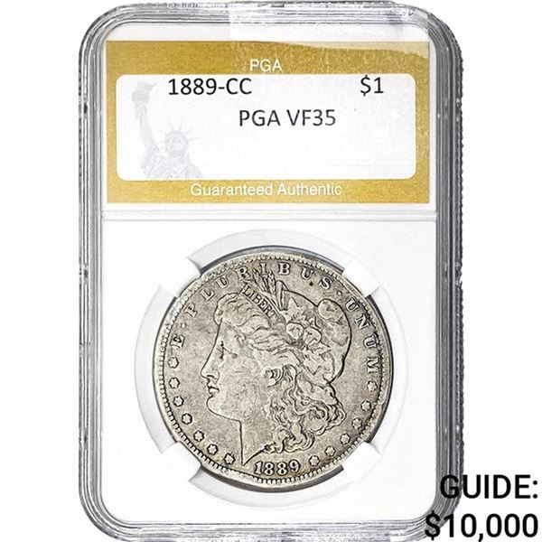 1889-CC Morgan Silver Dollar PGA VF35