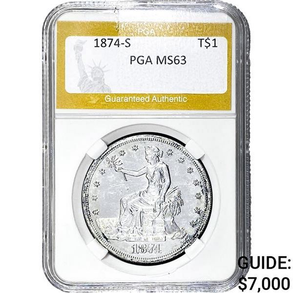1974-S Silver Trade Dollar PGA MS63