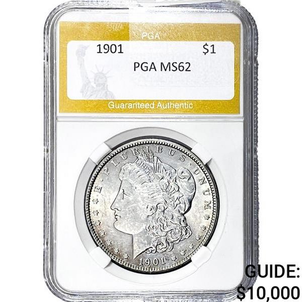 1901 Morgan Silver Dollar PGA MS62