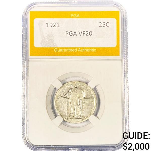 1921 Standing Liberty Quarter PGA VF20