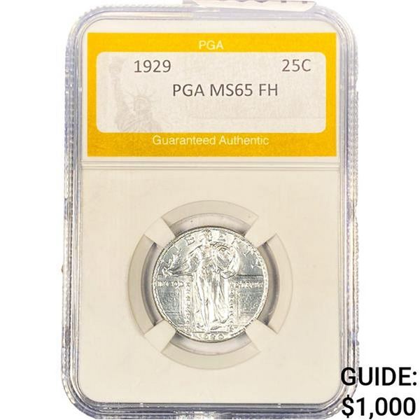 1929 Standing Liberty Quarter PGA MS65 FH