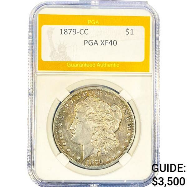 1879-CC Morgan Silver Dollar PGA XF40