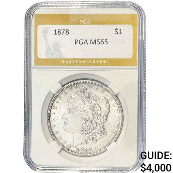 1878 Morgan Silver Dollar PGA MS65