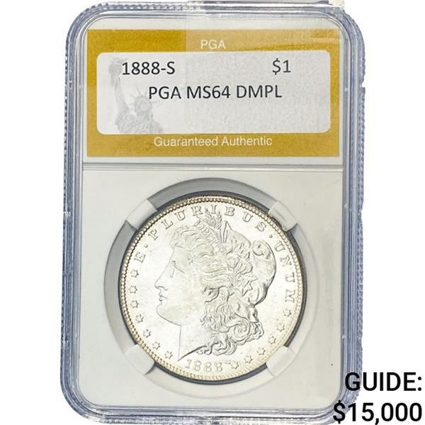 1888-S Morgan Silver Dollar PGA MS64 DMPL