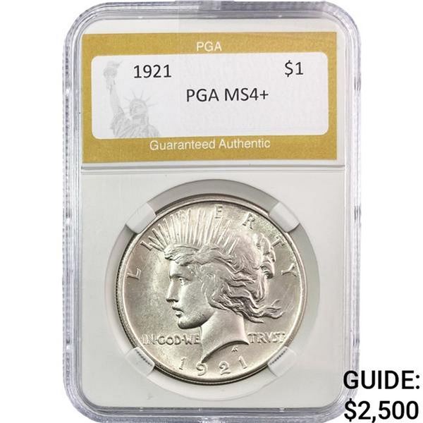 1921 Silver Peace Dollar PGA MS64+