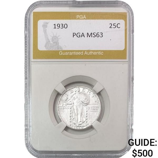 1930 Standing Liberty Quarter PGA MS63
