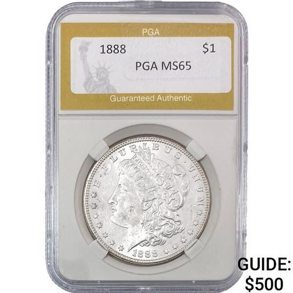 1888 Morgan Silver Dollar PGA MS65