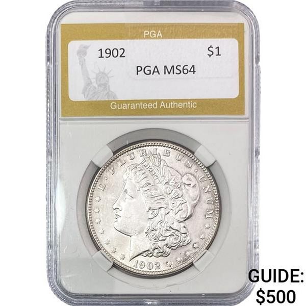 1902 Morgan Silver Dollar PGA MS64