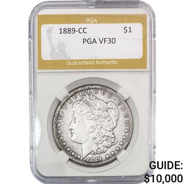 1889-CC Morgan Silver Dollar PGA VF30