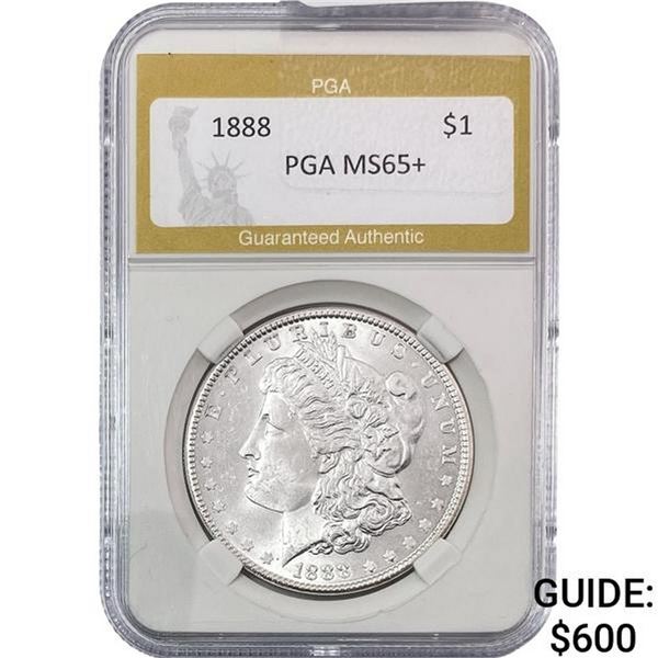 1888 Morgan Silver Dollar PGA MS65+