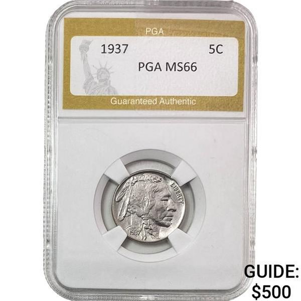 1937 Buffalo Nickel PGA MS66