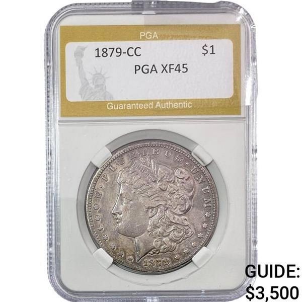 1879-CC Morgan Silver Dollar PGA XF45