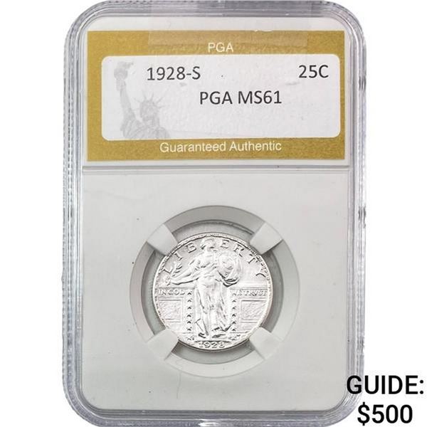 1928-S Standing Liberty Quarter PGA MS61