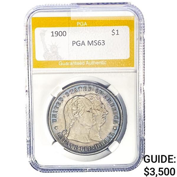 1900 Lafayette Silver Dollar PGA MS63