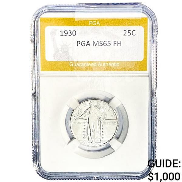 1930 Standing Liberty Quarter PGA MS65 FH