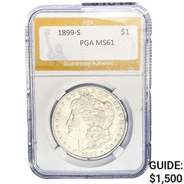 1899-S Morgan Silver Dollar PGA MS61