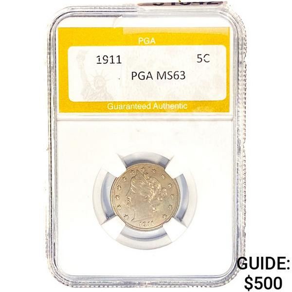 1911 Liberty Victory Nickel PGA MS63