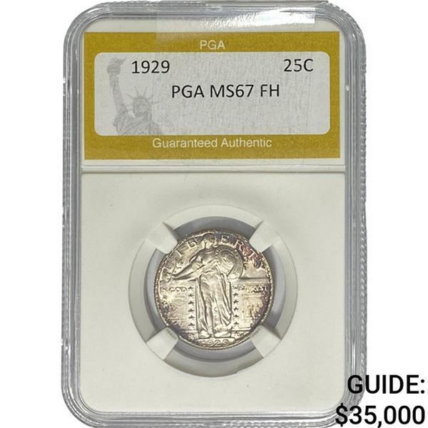 1929 Standing Liberty Quarter PGA MS67 FH