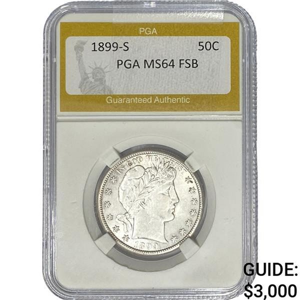 1899-S Barber Half Dollar PGA MS64