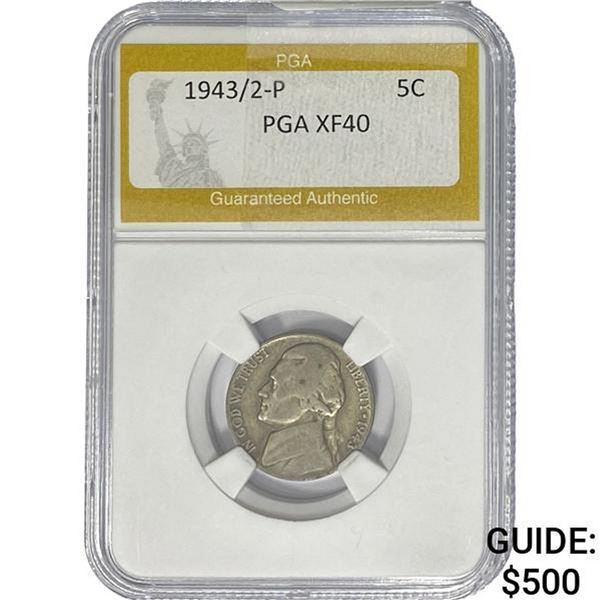 1943/2-P Jefferson Nickel PGA XF40
