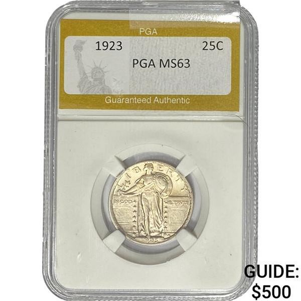 1923 Standing Liberty Quarter PGA MS63