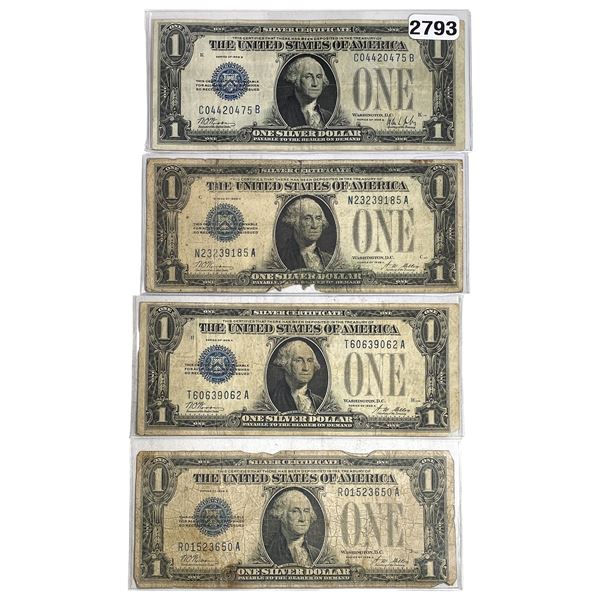 [4Bills]1928A $1 U.S. Silver Certificate Blue Seal