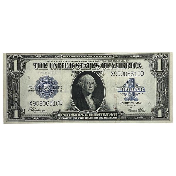 1923 $1 Lg. Size Silver Certifate Blue Seal