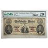 Image 1 : 1861 $10 Confed. States of America Note PMG 20 VF