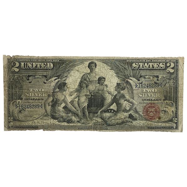 1849 $2 Large Size U.S. SIlver Certificate