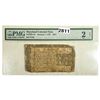 Image 1 : 1767 $2/3 Maryland Colonial Note PMG 2 Fair