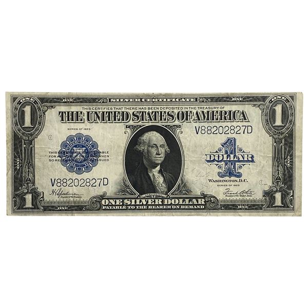 1923 $1 Lg. Size SIlver Certifate Blue Seal