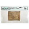 Image 1 : 1773 2 Shillings Penn. Colonial Note PMG 20 VF