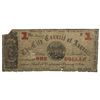 Image 1 : 1862 $1 Bank of Confederate Treasury Note 4