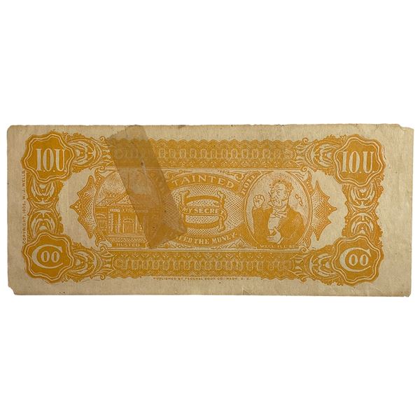 1905 Teddy Roosevelt Political Satire IOU 3