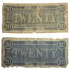 Image 2 : 1864 $20 Confederate States of America Note