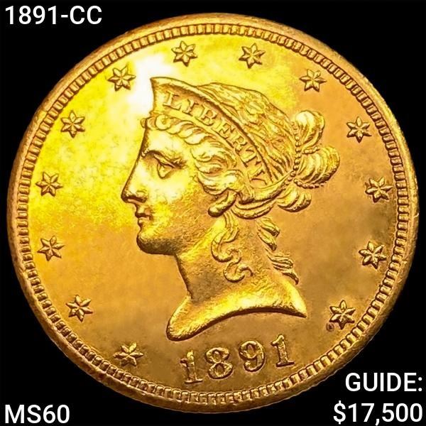 1891-CC $10 Gold Eagle UNCIRCULATED