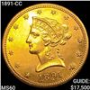 Image 1 : 1891-CC $10 Gold Eagle UNCIRCULATED