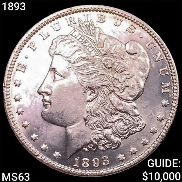 1893 Morgan Silver Dollar CHOICE BU